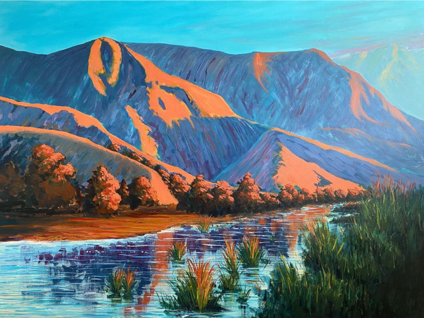 'Rivermouth Sunset' Original Painting