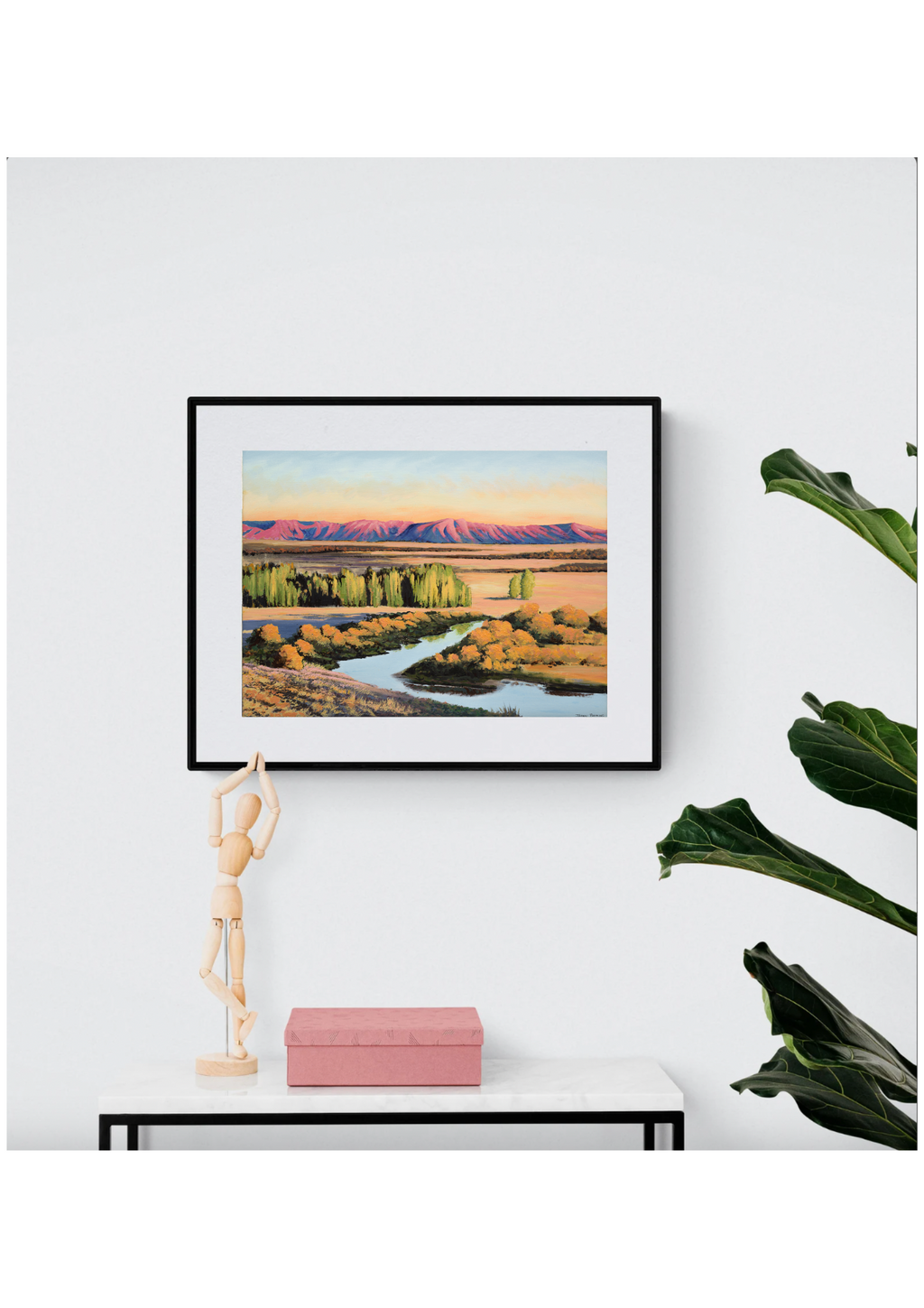 'Pink And Blue' Fine Art Print